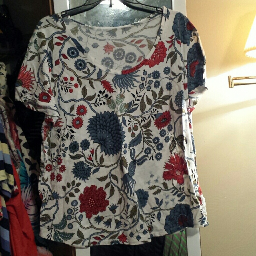 XL Ann Taylor Loft floral tee